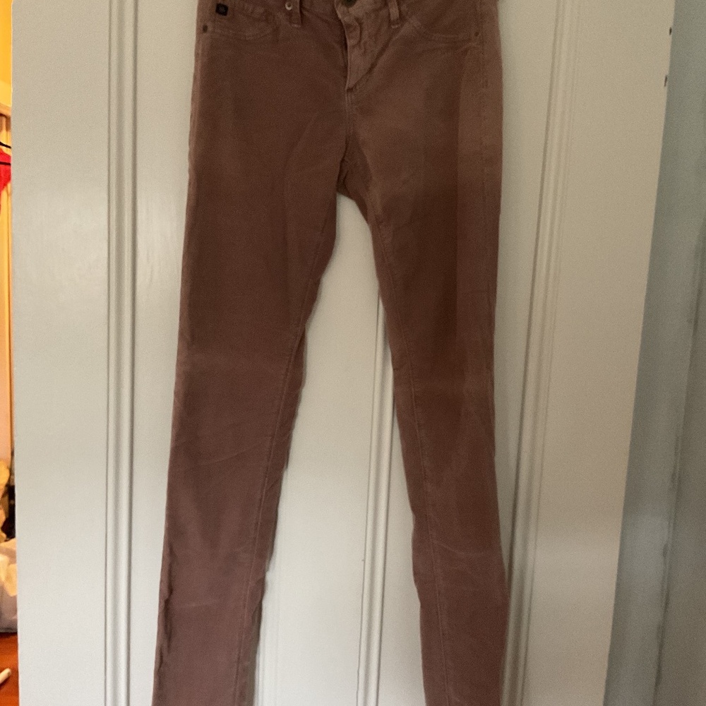 AG brushed velvet pants